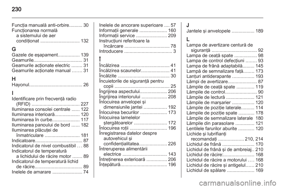 OPEL MERIVA 2012.5  Manual de utilizare (in Romanian) 