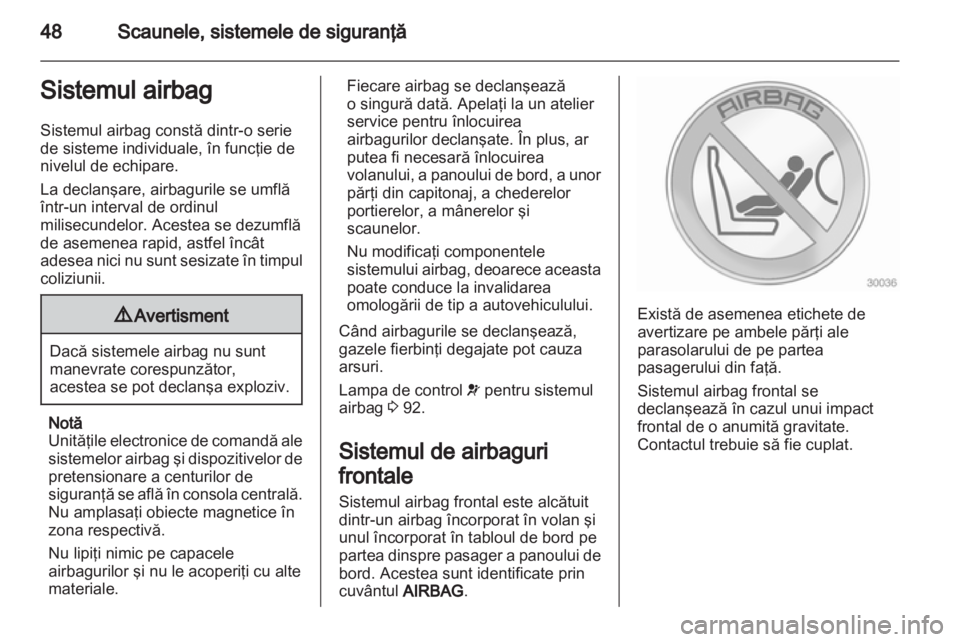 OPEL MERIVA 2012.5  Manual de utilizare (in Romanian) 