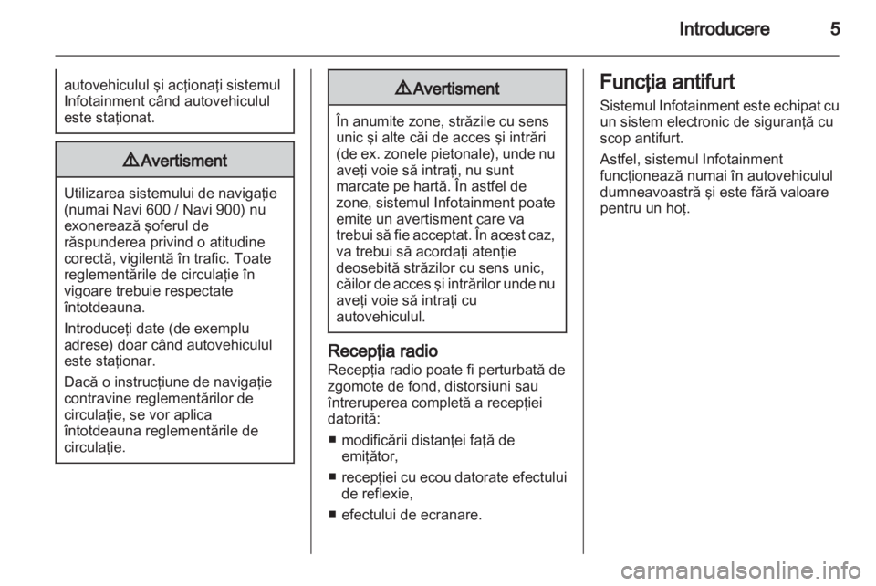 OPEL MERIVA 2013  Manual pentru sistemul Infotainment (in Romanian) 