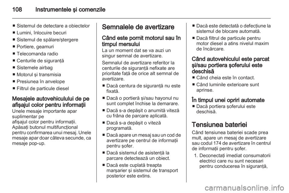 OPEL MERIVA 2013 Manual de utilizare (in Romanian) OPEL MERIVA 2013 Manual de utilizare (in Romanian)