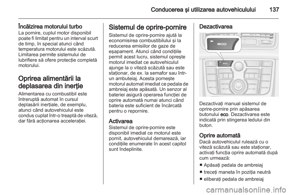 OPEL MERIVA 2013 Manual de utilizare (in Romanian) OPEL MERIVA 2013 Manual de utilizare (in Romanian)