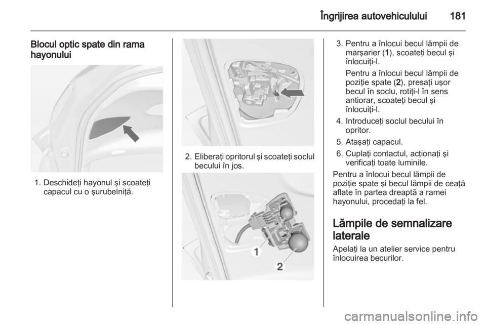 OPEL MERIVA 2013 Manual de utilizare (in Romanian) OPEL MERIVA 2013 Manual de utilizare (in Romanian)