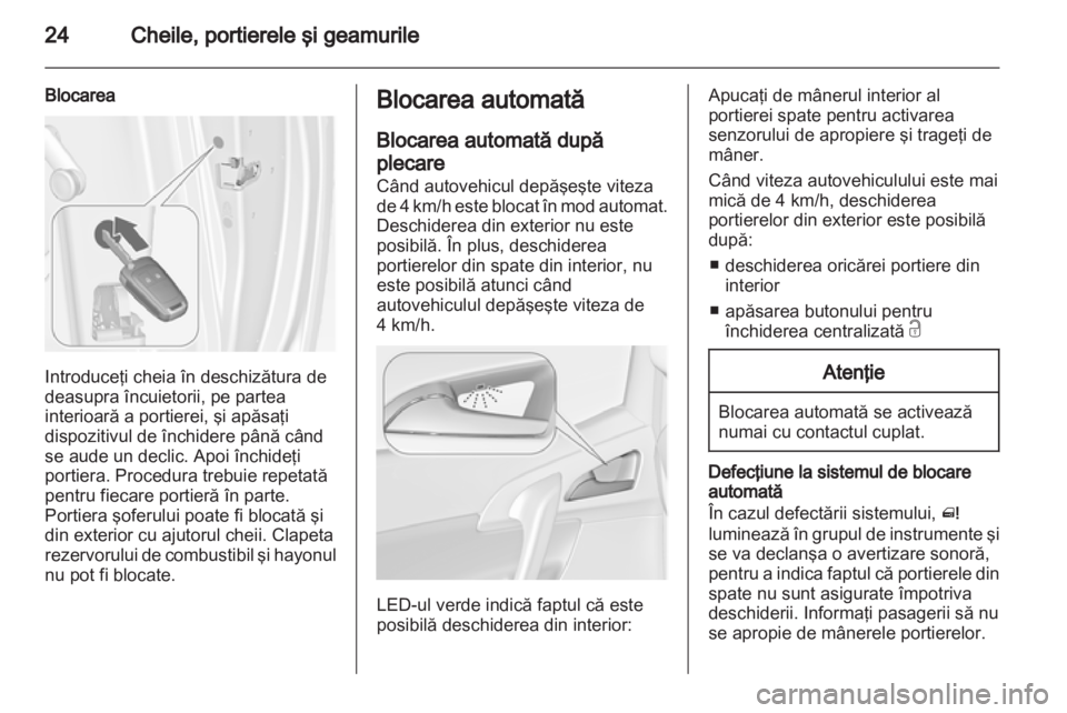 OPEL MERIVA 2013 Manual de utilizare (in Romanian) OPEL MERIVA 2013 Manual de utilizare (in Romanian)