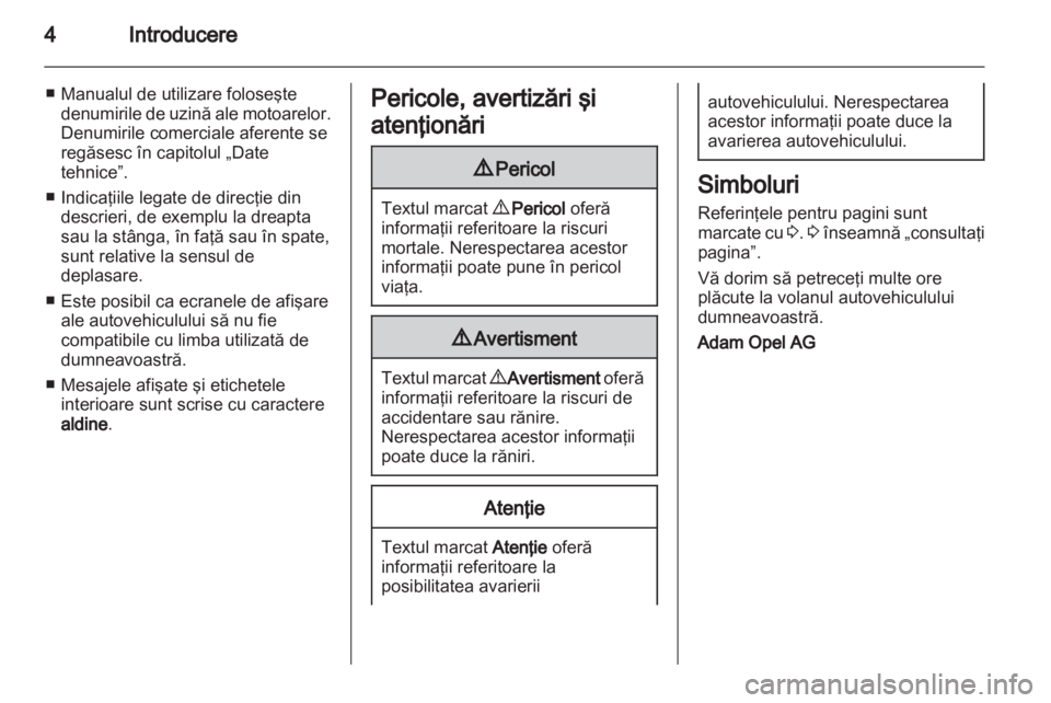 OPEL MERIVA 2013  Manual de utilizare (in Romanian) 