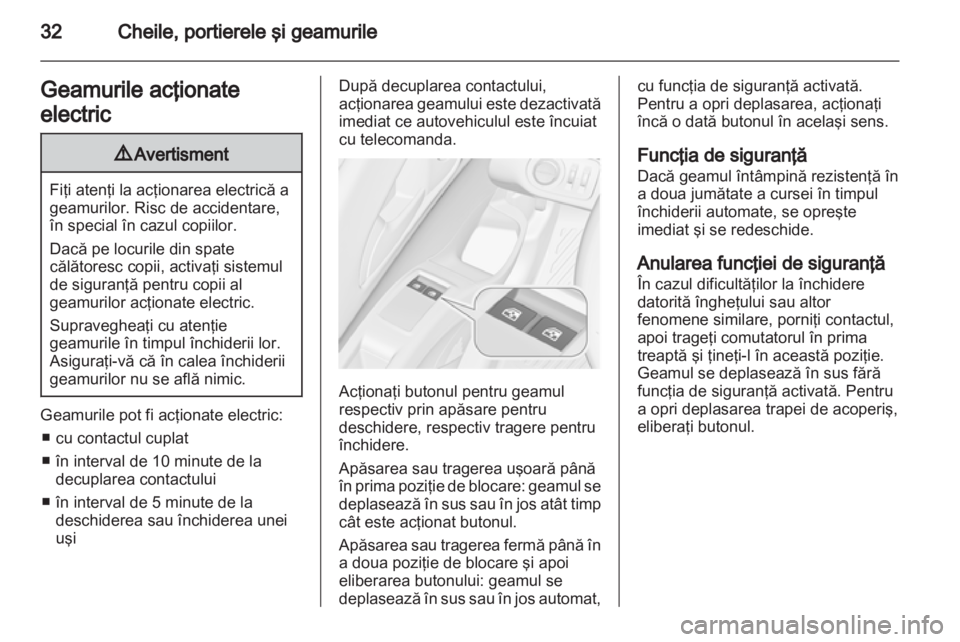 OPEL MERIVA 2013.5  Manual de utilizare (in Romanian) 