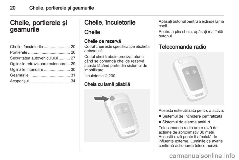 OPEL MOKKA 2013  Manual de utilizare (in Romanian) 