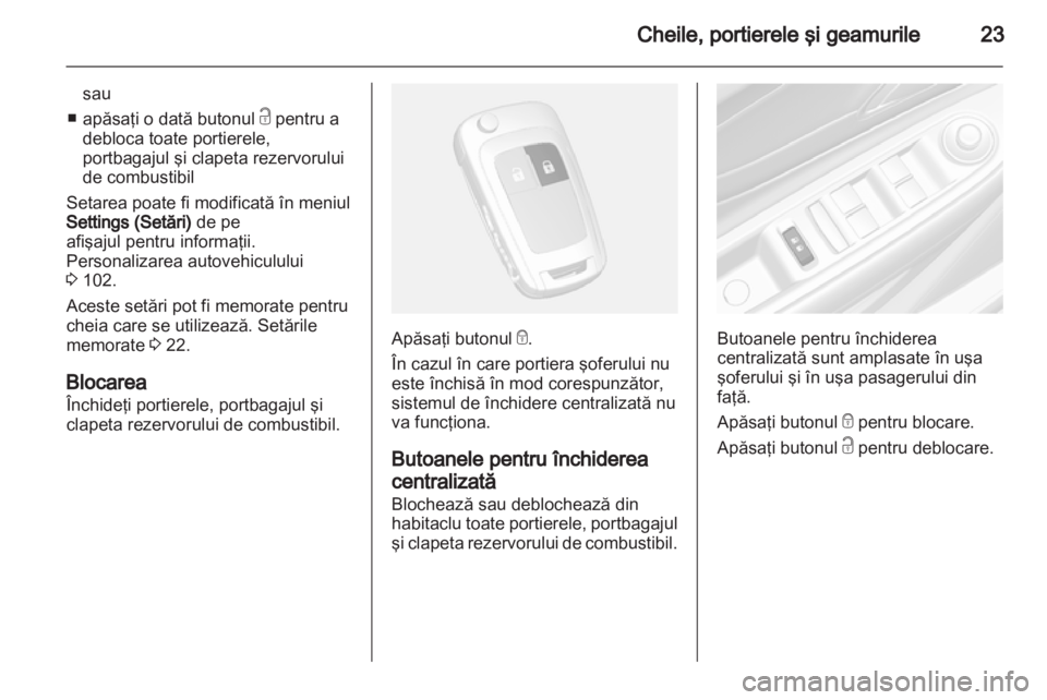 OPEL MOKKA 2013  Manual de utilizare (in Romanian) 
