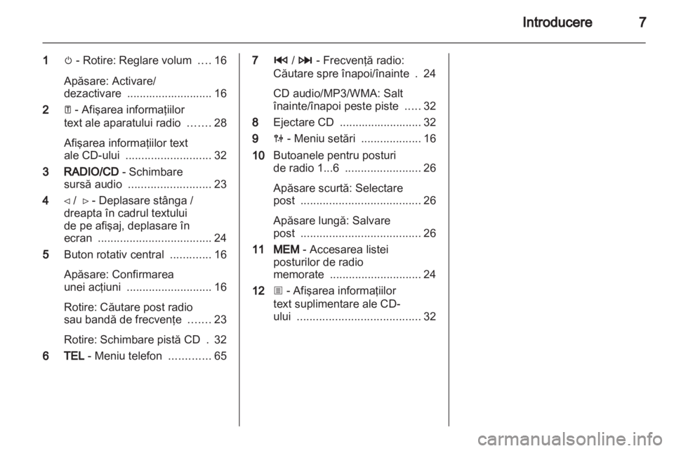 OPEL VIVARO 2012  Manual pentru sistemul Infotainment (in Romanian) 