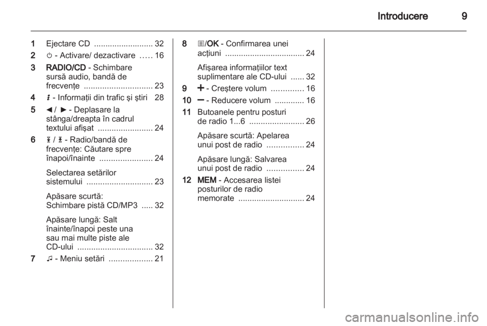 OPEL MOVANO_B 2012  Manual pentru sistemul Infotainment (in Romanian) 