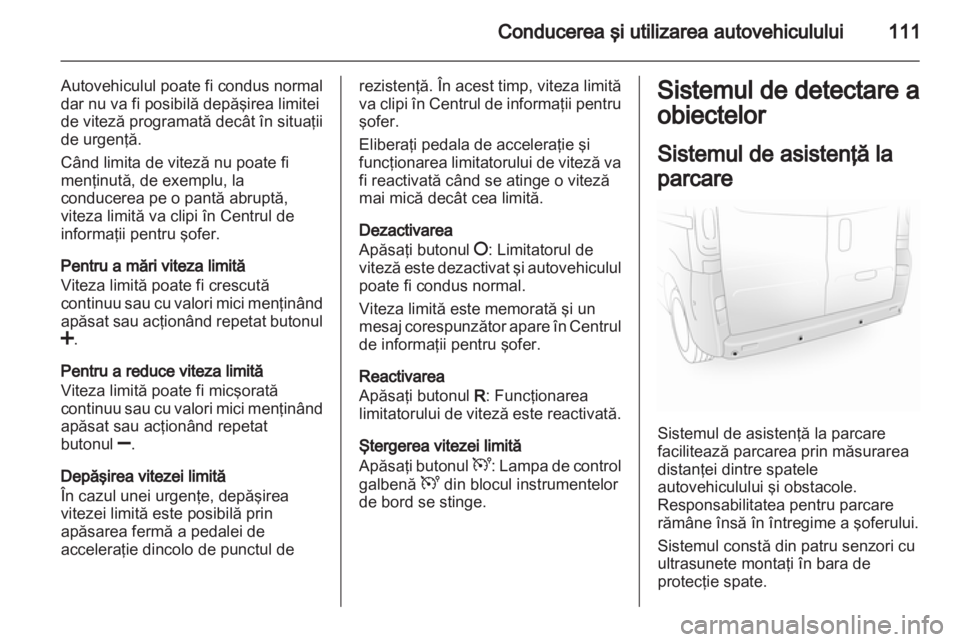 OPEL VIVARO 2013  Manual de utilizare (in Romanian) 