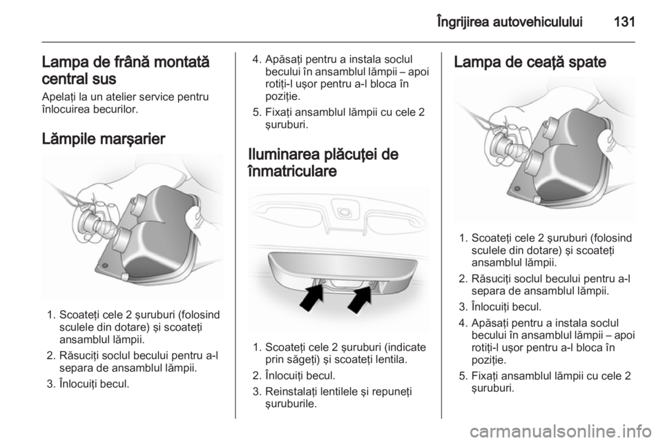OPEL VIVARO 2013  Manual de utilizare (in Romanian) 