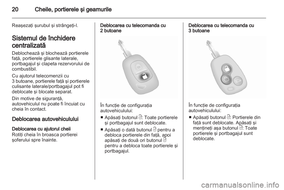 OPEL VIVARO 2013  Manual de utilizare (in Romanian) 