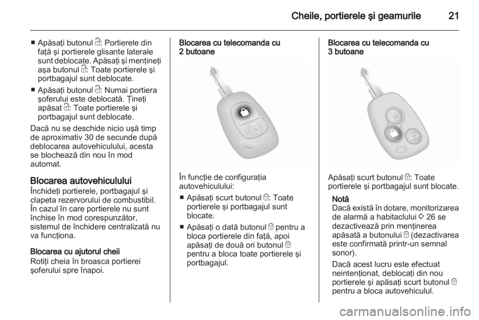 OPEL VIVARO 2013  Manual de utilizare (in Romanian) 