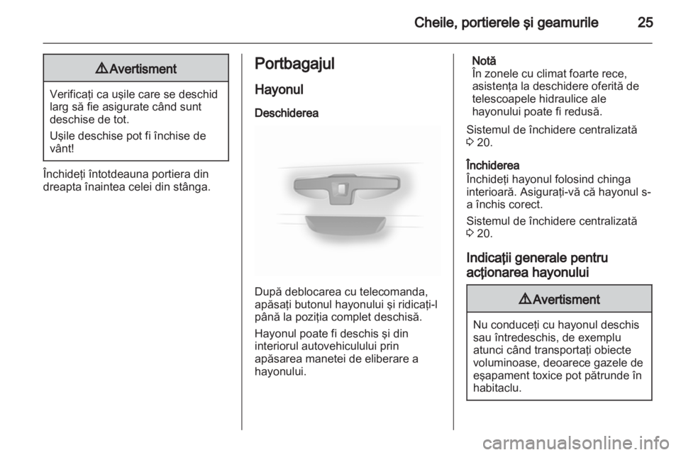 OPEL VIVARO 2013  Manual de utilizare (in Romanian) 