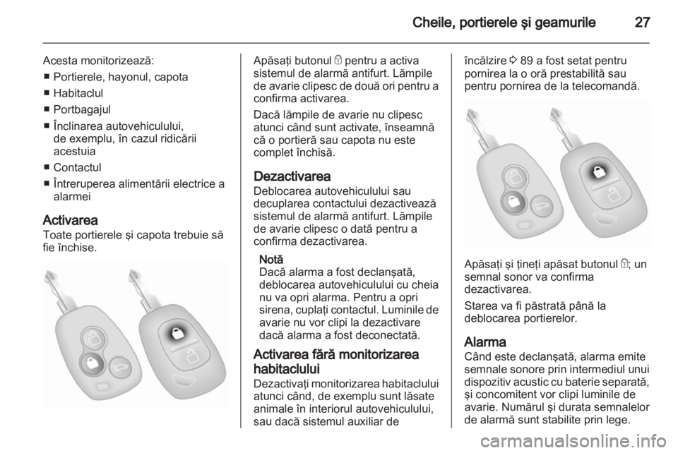 OPEL VIVARO 2013  Manual de utilizare (in Romanian) 
