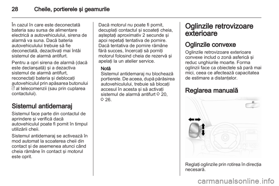 OPEL VIVARO 2013  Manual de utilizare (in Romanian) 