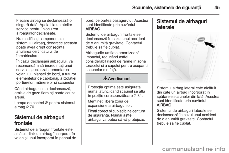 OPEL VIVARO 2013 Manual de utilizare (in Romanian) OPEL VIVARO 2013 Manual de utilizare (in Romanian)
