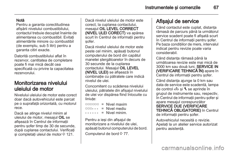 OPEL VIVARO 2013  Manual de utilizare (in Romanian) 