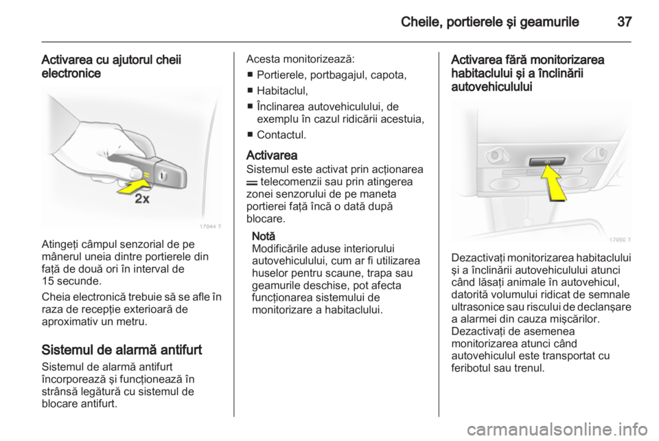 OPEL ZAFIRA 2010.5  Manual de utilizare (in Romanian) 