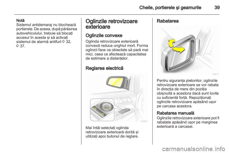 OPEL ZAFIRA 2010.5  Manual de utilizare (in Romanian) 