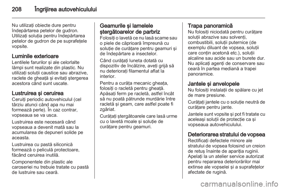 OPEL ZAFIRA 2011 Manual de utilizare (in Romanian) OPEL ZAFIRA 2011 Manual de utilizare (in Romanian)