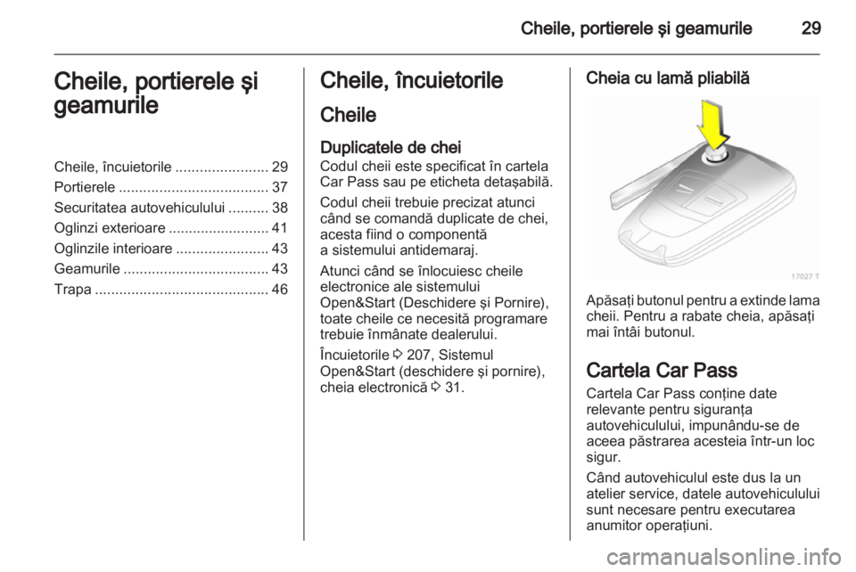 OPEL ZAFIRA 2011  Manual de utilizare (in Romanian) 