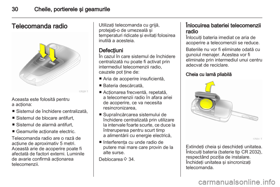 OPEL ZAFIRA 2011  Manual de utilizare (in Romanian) 