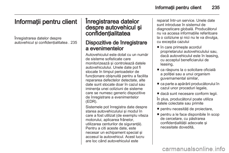 OPEL ZAFIRA 2011.5  Manual de utilizare (in Romanian) 