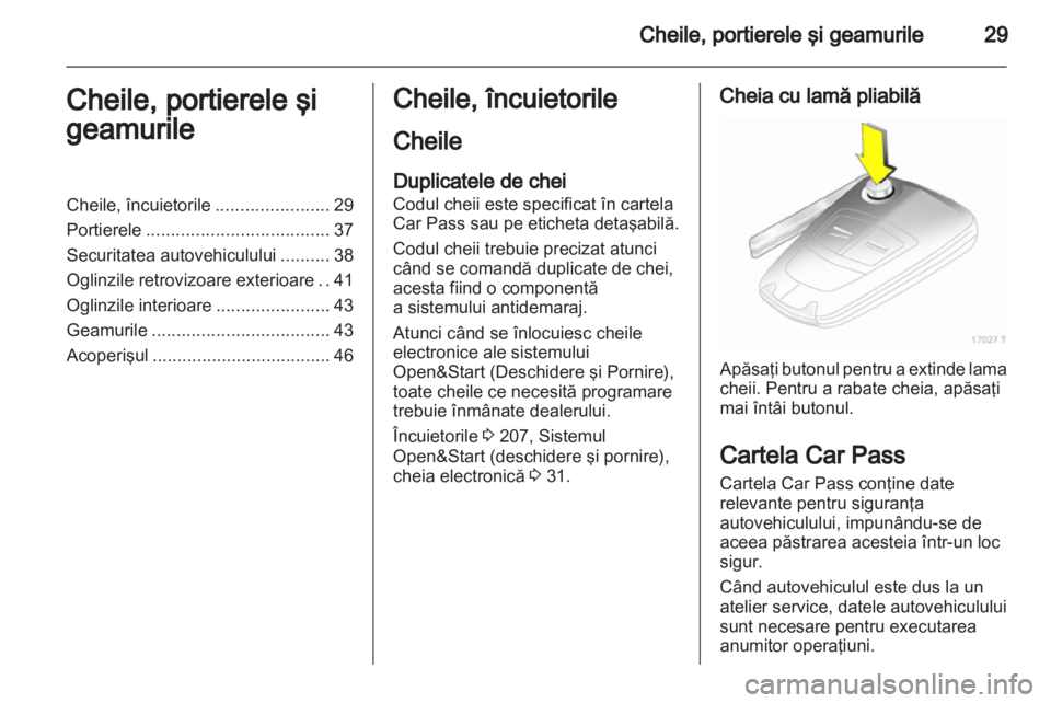 OPEL ZAFIRA 2011.5  Manual de utilizare (in Romanian) 