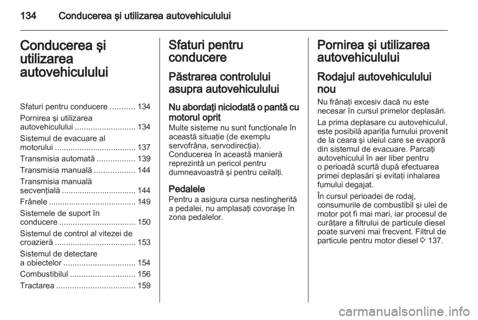 OPEL ZAFIRA 2012  Manual de utilizare (in Romanian) 