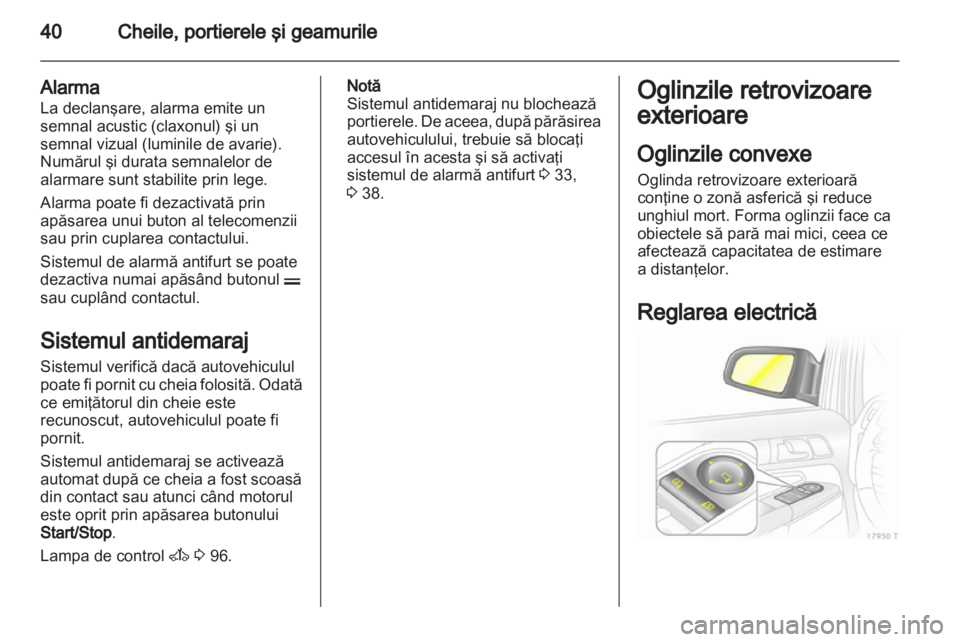 OPEL ZAFIRA 2012 Manual de utilizare (in Romanian) OPEL ZAFIRA 2012 Manual de utilizare (in Romanian)