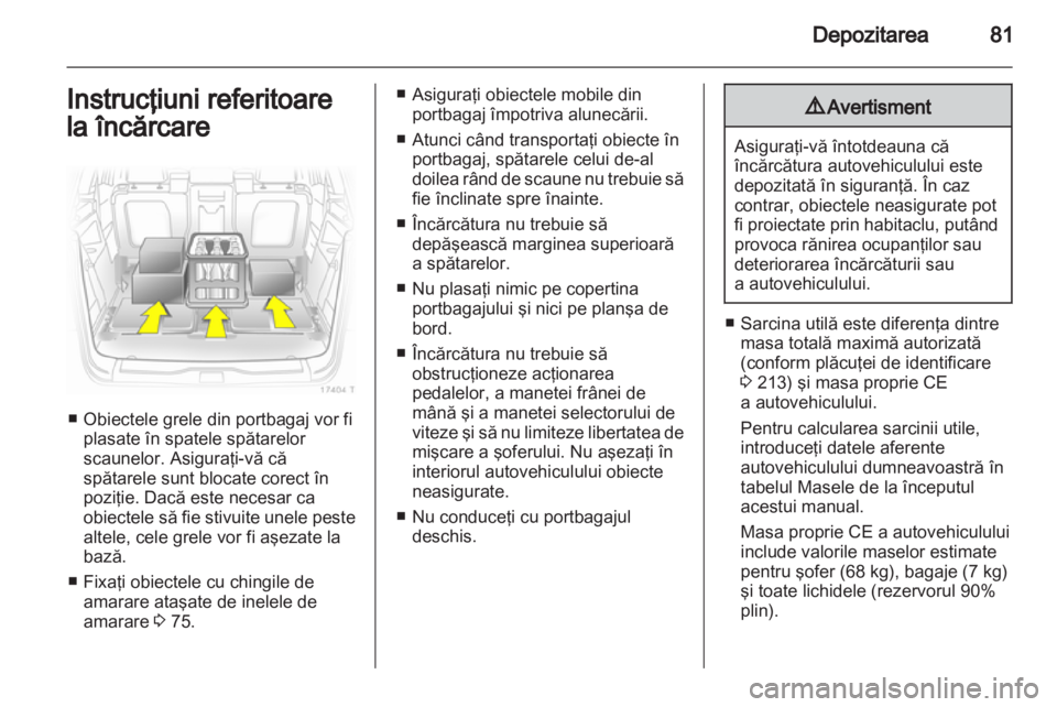 OPEL ZAFIRA 2012 Manual de utilizare (in Romanian) OPEL ZAFIRA 2012 Manual de utilizare (in Romanian)