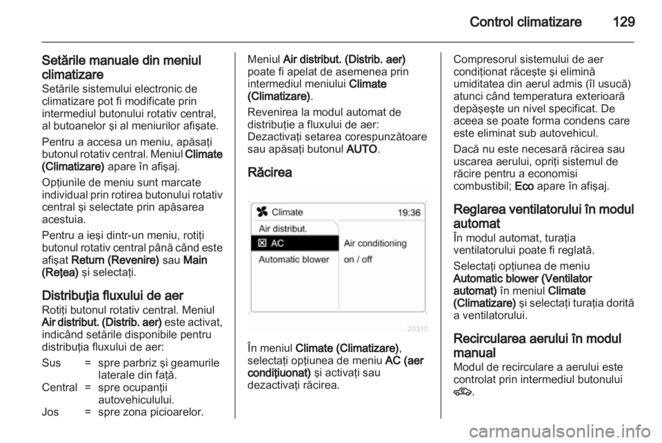 OPEL ZAFIRA 2013  Manual de utilizare (in Romanian) 