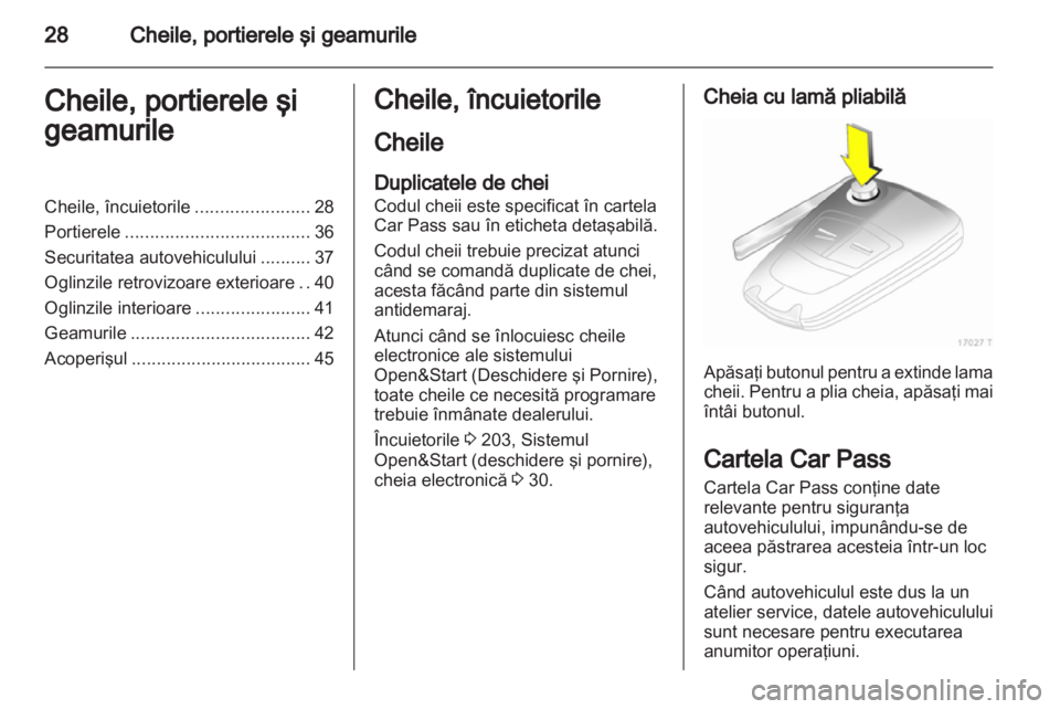 OPEL ZAFIRA 2013 Manual de utilizare (in Romanian) OPEL ZAFIRA 2013 Manual de utilizare (in Romanian)