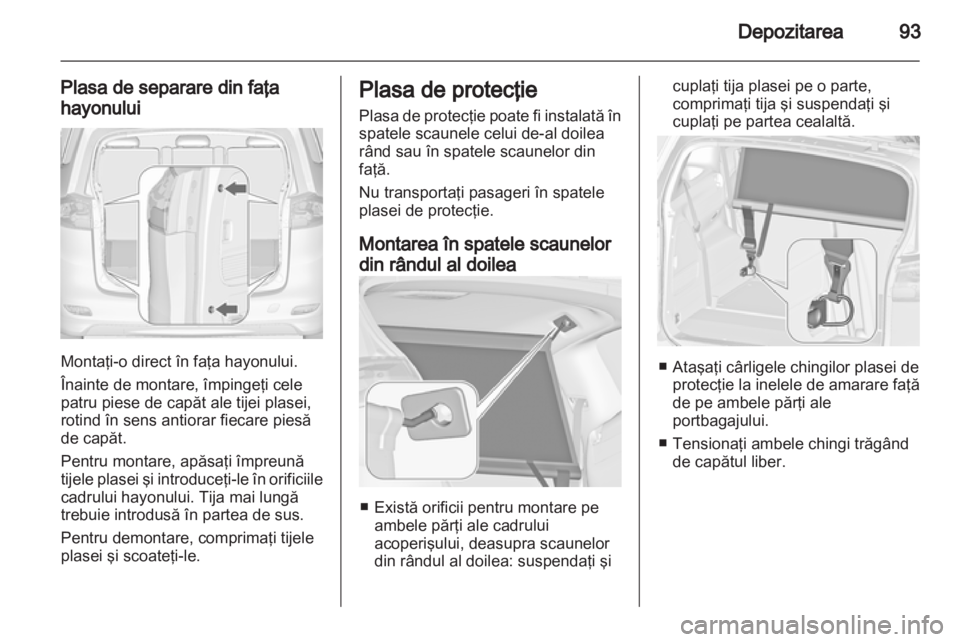 OPEL ZAFIRA TOURER 2012  Manual de utilizare (in Romanian) 