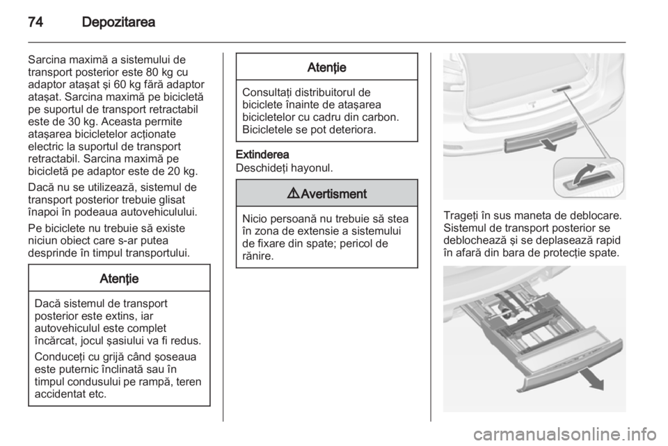 OPEL ZAFIRA TOURER 2013.5  Manual de utilizare (in Romanian)  OPEL ZAFIRA TOURER 2013.5  Manual de utilizare (in Romanian)