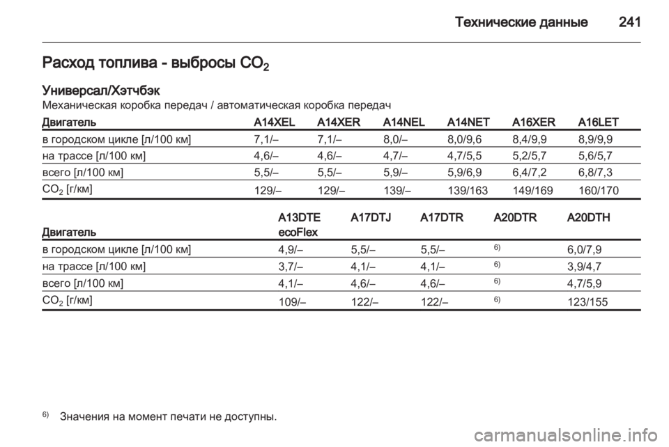 OPEL ASTRA J 2011 Инструкция по эксплуатации (in Russian) OPEL ASTRA J 2011 Инструкция по эксплуатации (in Russian)