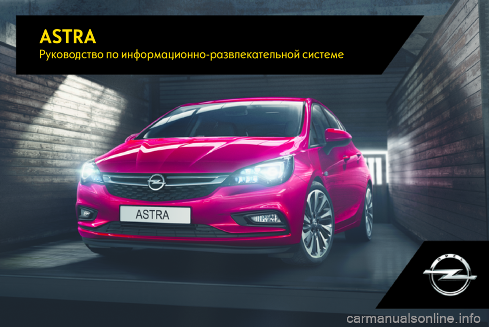 OPEL ASTRA K 2017  Руководство по информационно-развлекательной системе (in Russian) ASTRAРуководство по информационно-развлекательной системе 