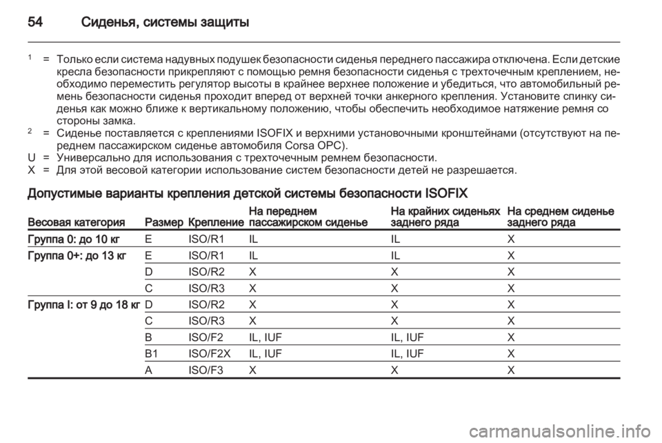 OPEL CORSA 2013.5  Инструкция по эксплуатации (in Russian) 