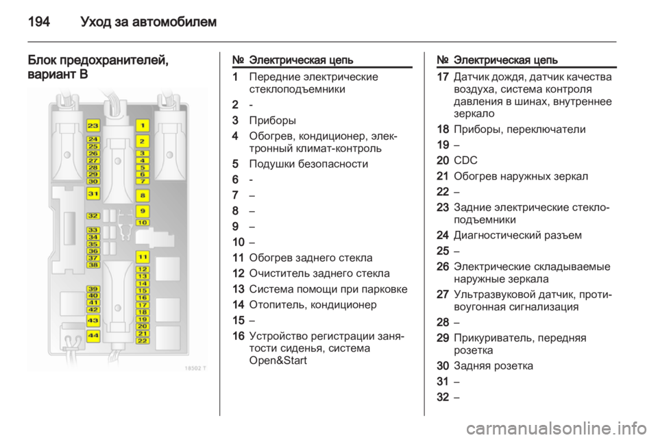 OPEL ZAFIRA 2013 Инструкция по эксплуатации (in Russian) OPEL ZAFIRA 2013 Инструкция по эксплуатации (in Russian)