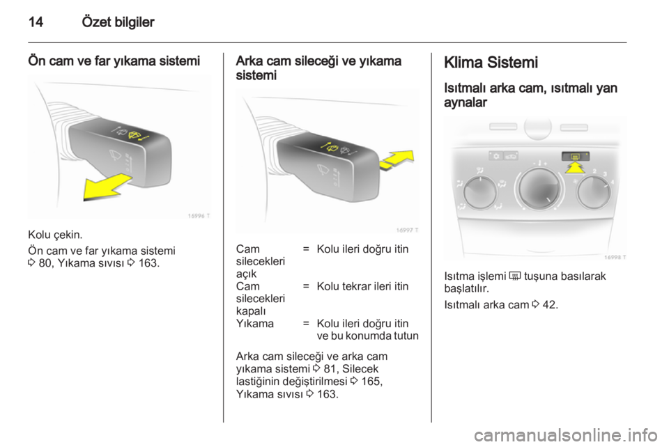 OPEL ZAFIRA 2012 Sürücü El Kitabı (in Turkish) OPEL ZAFIRA 2012 Sürücü El Kitabı (in Turkish)