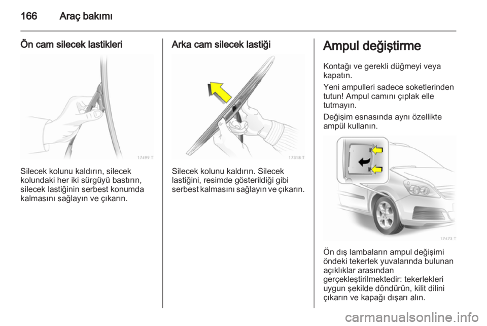 OPEL ZAFIRA 2012  Sürücü El Kitabı (in Turkish) 