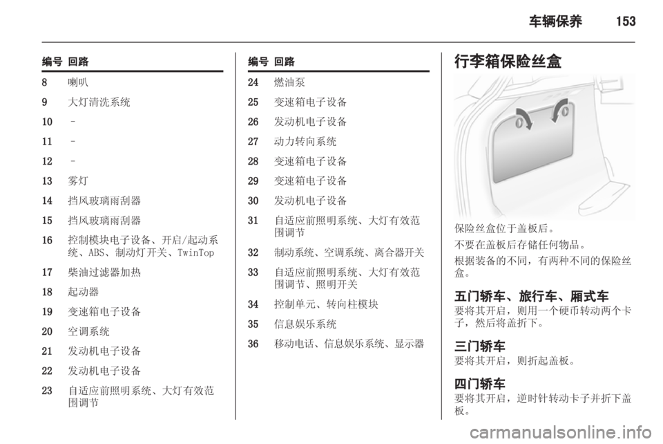 OPEL ASTRA H 2012 车主手册 (in Chinese) OPEL ASTRA H 2012 车主手册 (in Chinese)