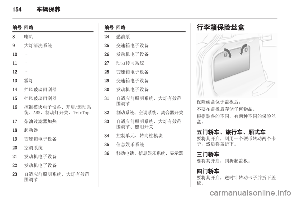 OPEL ASTRA H 2013  车主手册 (in Chinese) 