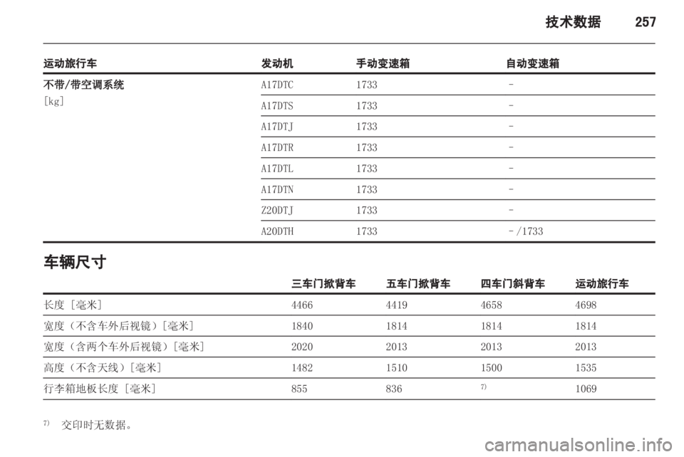 OPEL ASTRA J 2013  车主手册 (in Chinese) 