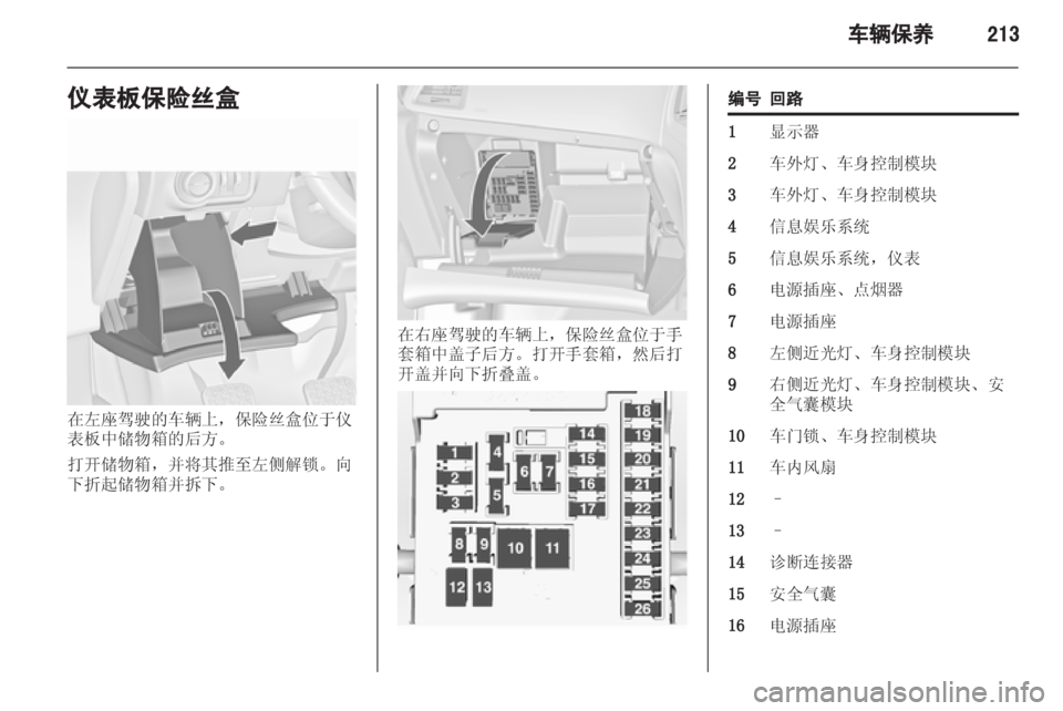 OPEL ASTRA J 2013.5 车主手册 (in Chinese) OPEL ASTRA J 2013.5 车主手册 (in Chinese)