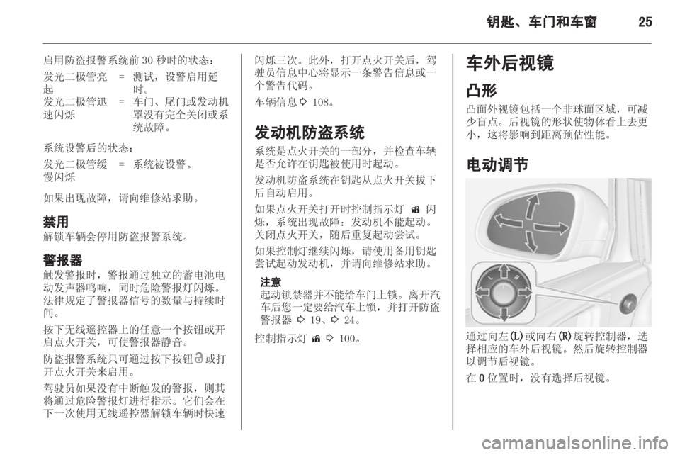 OPEL ASTRA J 2013.5  车主手册 (in Chinese) 