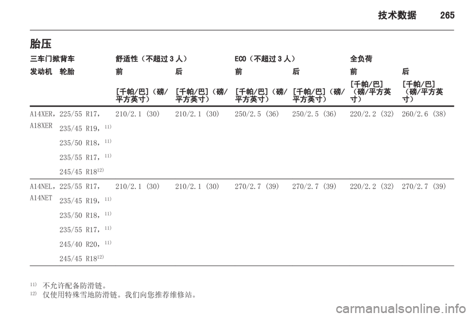 OPEL ASTRA J 2013.5 车主手册 (in Chinese) OPEL ASTRA J 2013.5 车主手册 (in Chinese)
