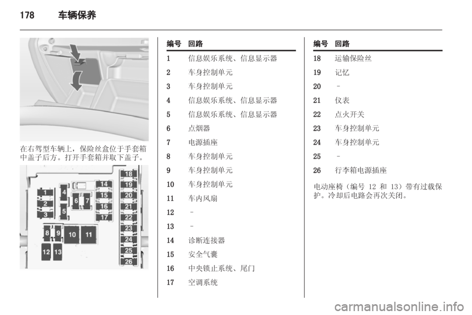 OPEL INSIGNIA 2013 车主手册 (in Chinese) OPEL INSIGNIA 2013 车主手册 (in Chinese)