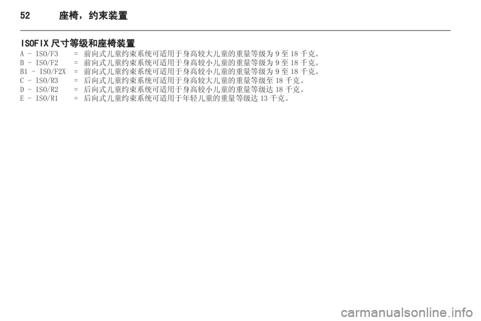 OPEL ZAFIRA TOURER 2013.5  车主手册 (in Chinese)  OPEL ZAFIRA TOURER 2013.5  车主手册 (in Chinese)